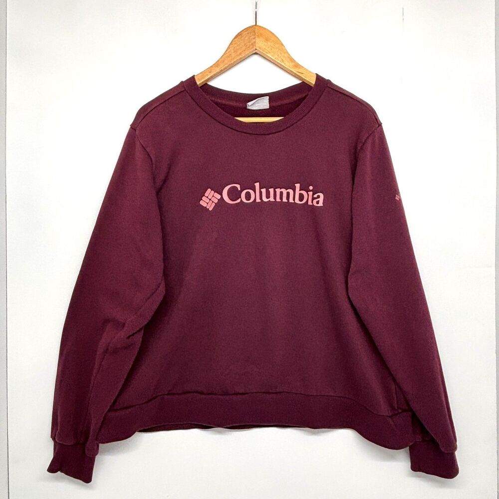 Columbia Sportswear Company Pullover Sweatshirt Plum Purple Women's Size XL